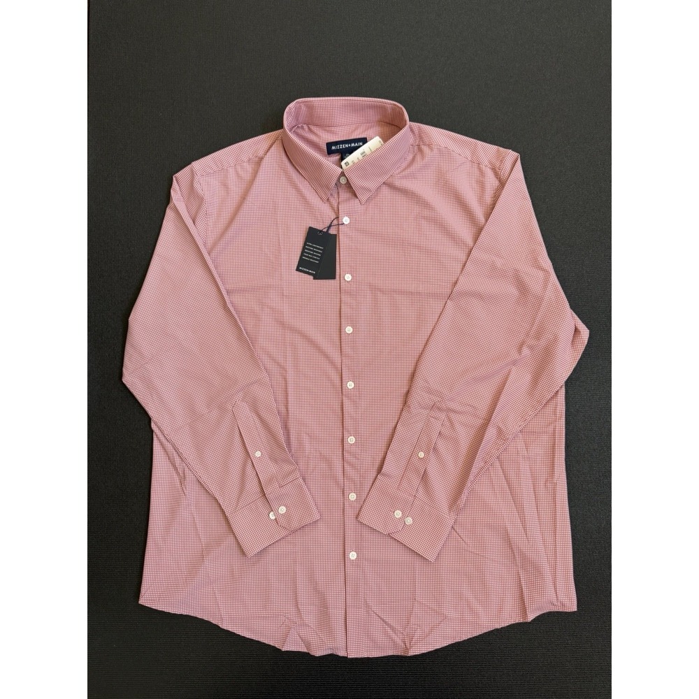 Mizzen+Main Monaco Plaid 2XL Classic Long Sleeve Button Up Shirt Mens NWT